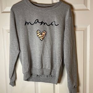 Shein grey “mama” sweater size small